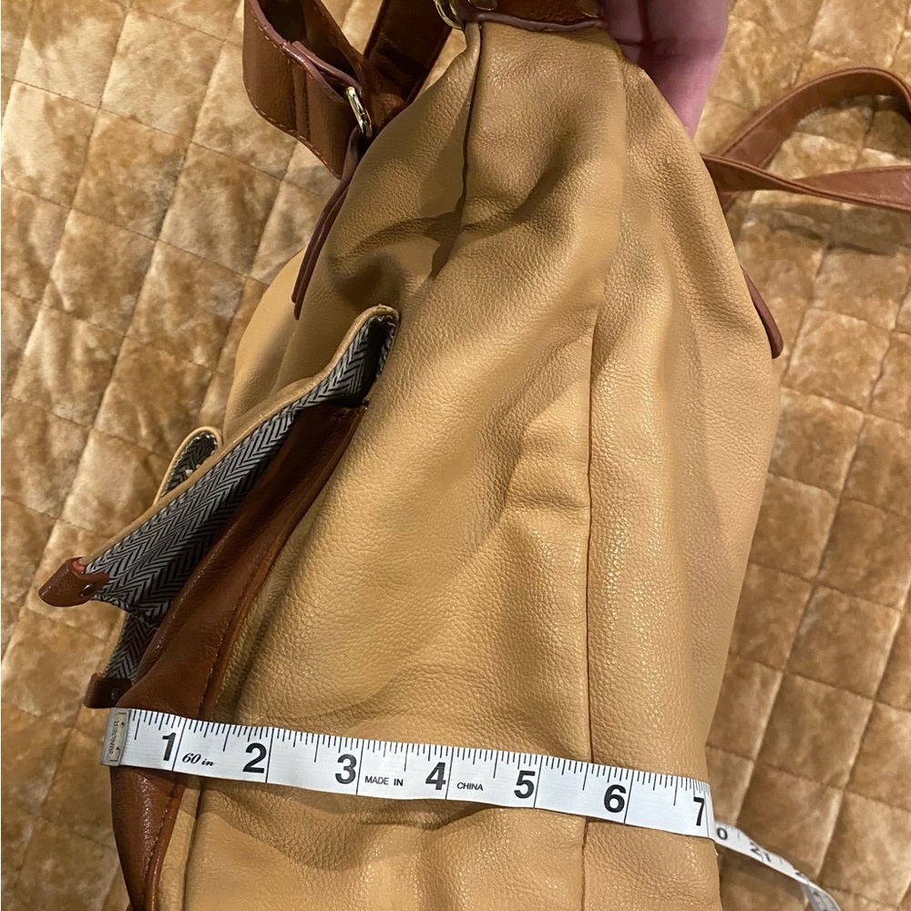 ✨EUC✨STEVE MADDEN faux leather bag with lots of pockets! Removable strap too🧡🤎 - Picture 5 of 14